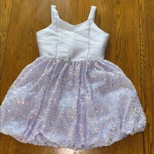 Rare Editions Mikado Sweetheart Strap Dress In Lavender